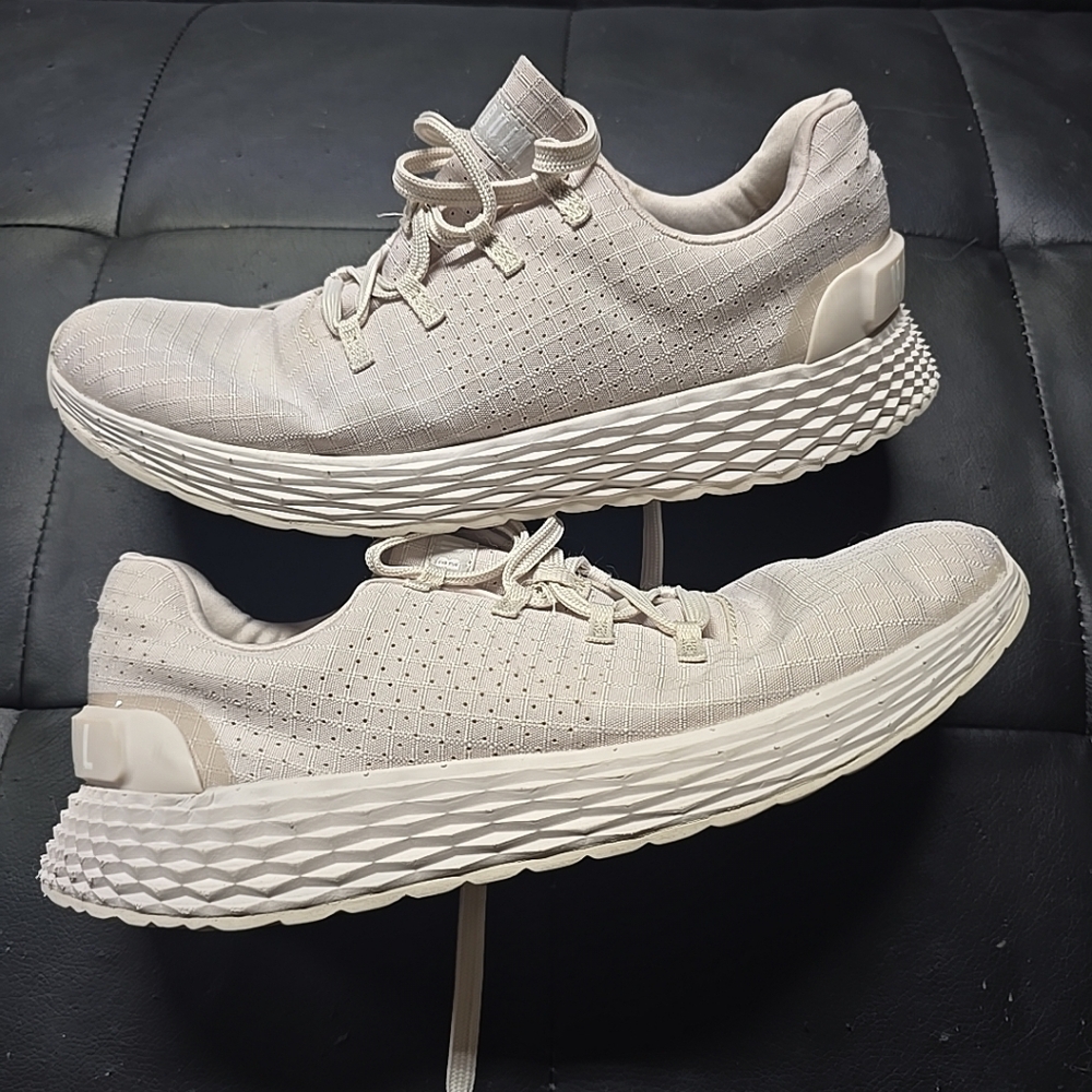 NOBULL White All Day Ripstop Gym Athletic Shoes Sneakers Size 7.5 Mens 9 Womens